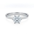 Forlovelsesring med Lab Grown diamant i 1.00 ct og River (E) - VVS2 - LG1001807hg