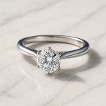 Forlovelsesring med Lab Grown diamant i 1.00 ct og River (E) - VVS2 - LG1001807hg