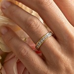 Diamantring Flerstens med 0,165 ct TW-Si i 14kt gull - 2976533