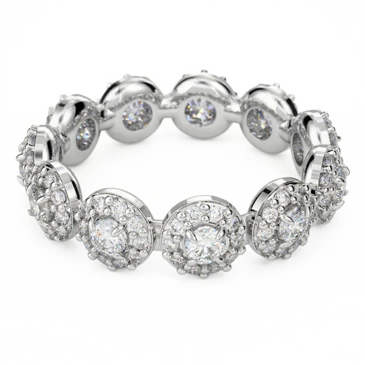 Swarovski Constella ring Pavé, White, Rhodium plated - 5636268