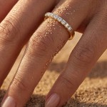 Diamantring Flerstens  0,40 ct TW-Si i 14kt gull - 2976329