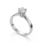 Forlovelsesring Margrete med Lab Grown diamant i 0,40 ct og River (D) -VS1 - LAB1611640RVHV