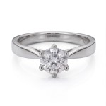 Forlovelsesring Margrete med Lab Grown diamant i 0,40 ct og River (D) -VS1 - LAB1611640RVHV