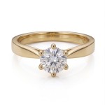 Forlovelsesring Margrete med Oval Lab Grown diamant i 0,40 ct og River (D) -VS1 - LAB1611640RVGU