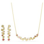 Swarovski smykkesett Constella set Mixed cuts, Multicolored, Gold-tone plated - 5722542