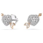 Swarovski smykkesett Idyllia set Mixed cuts, Heart with arrow, White, Rose gold-tone plated - 5745580