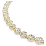 Swarovski smykkesett Una Angelic set Set (3), Round cut, White, Gold-tone plated - 5750619