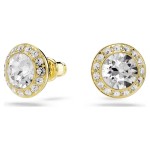 Swarovski smykkesett Una Angelic set Set (3), Round cut, White, Gold-tone plated - 5750619