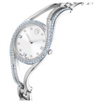 Swarovski klokke Hyperbola bangle watch Swiss Made, Metal bracelet, Blue, Stainless steel - 5715463