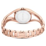 Swarovski klokke Hyperbola bangle watch Swiss Made, Metal bracelet, Rose gold tone, Rose gold-tone finish - 5715465
