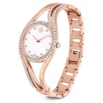 Swarovski klokke Hyperbola bangle watch Swiss Made, Metal bracelet, Rose gold tone, Rose gold-tone finish - 5715465