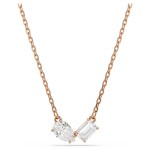 Swarovski smykkesett Mesmera set Pear cut, Octagon cut, White, Rose gold-tone plated - 5734246