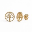 Øredobber Livets tre 585 i gult gull 14 kt, 8.4 mm - 47319