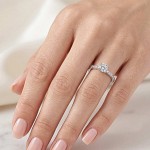 Forlovelsesring med Lab Grown diamant 0,69ct TW-VS - Bur520006