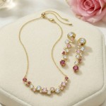 Swarovski smykkesett Constella set Mixed cuts, Multicolored, Gold-tone plated - 5722542