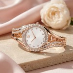 Swarovski klokke Hyperbola bangle watch Swiss Made, Metal bracelet, Rose gold tone, Rose gold-tone finish - 5715465