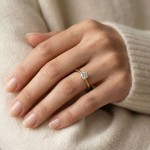 Enstens diamantring Aida med 0,25 ct i 14kt gull. TW-Si. -18016025