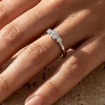 Diamantring forlovelsesring i hvitt gull med 0,39ct W-Si - ABR17850