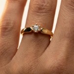 Diamantring forlovelsesring Sofia med 0,15ct W/SI - 120715g