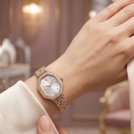 Swarovski klokke Dextera octagon watch Swiss Made, Metal bracelet, Gold tone, Rose gold-tone finish - 5715517