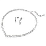 Swarovski smykkesett Tennis Deluxe V Mixed, hvitt - 5575495