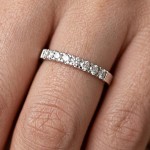 Diamantring med 0,36 ct TW-Si i 14kt gull - 2976327