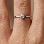 Diamantring forlovelsesring  0,30 ct i 14kt gull. Aida - 18016030