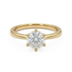Diamantring forlovelsesring 1 ct i 14kt gull. Diona - 18001100
