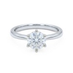 Forlovelsesring i hvitt gull med lab grown diamant 1,00 ct River (E) - VVS2. Diona - 18001100LG