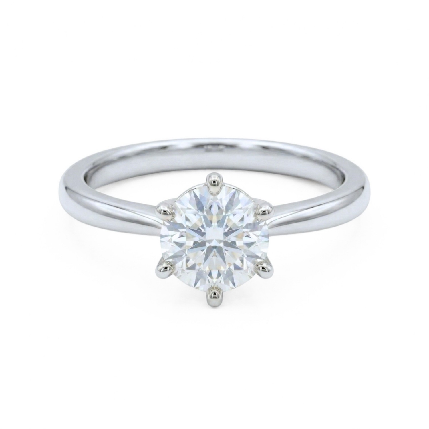 Forlovelsesring i hvitt gull med lab grown diamant 1,00 ct River (E) - VVS2. Diona - 18001100LG