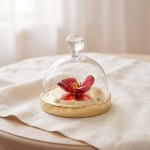 Swarovski figurer. Garden Tales Red Poppy Bell Jar, small - 5646022