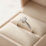 Diamantring forlovelsesring 0,50 ct i 14kt gull. Diona - 18001050