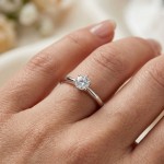 Diamantring forlovelsesring 0,50 ct i 14kt gull. Diona - 18001050