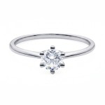 Diamantring forlovelsesring 0,50 ct i 14kt gull. Diona -18001050