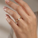 Enstens diamantring Aida med 0,20 ct i 14kt gull. TW-Si. -18016020