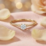 Enstens diamantring Aida med 0,20 ct i 14kt gull. TW-Si. -18016020