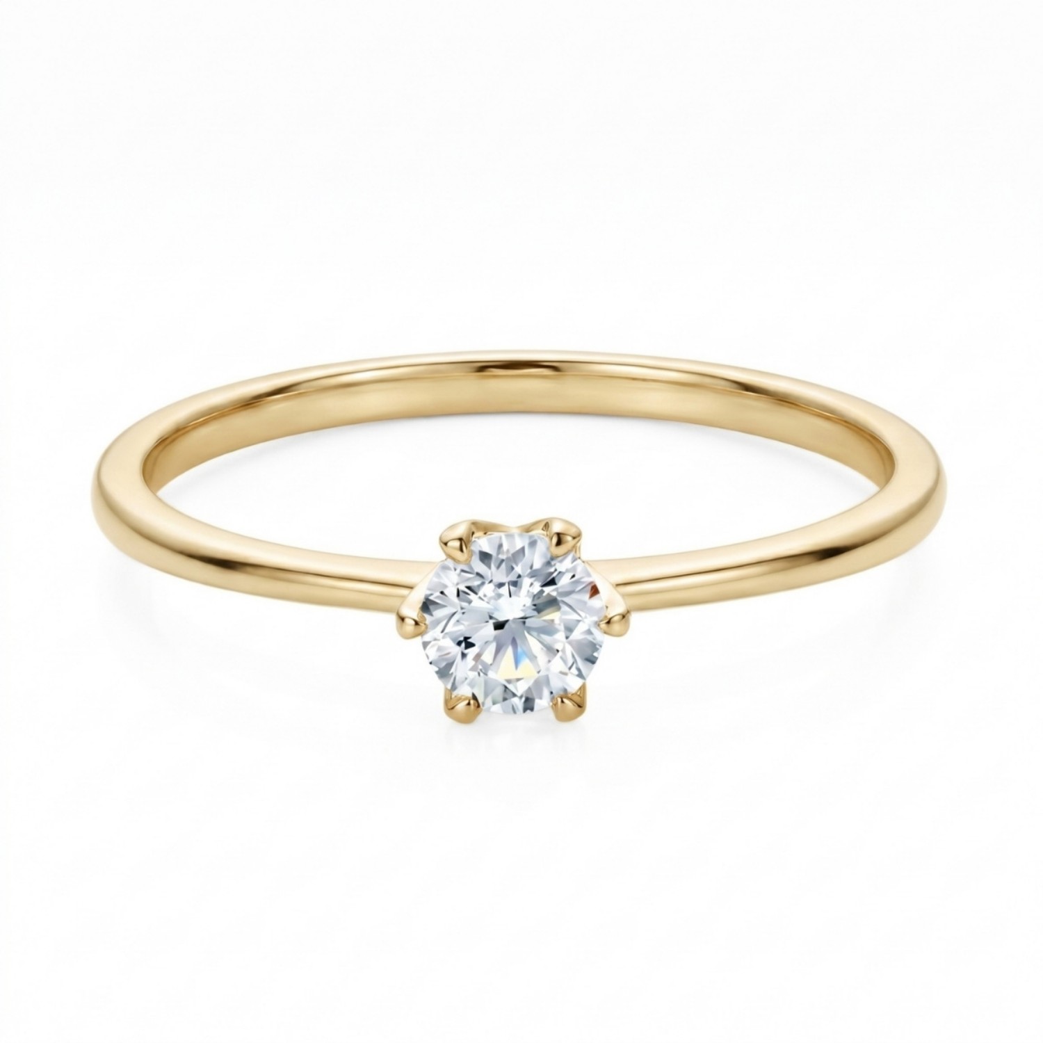 Enstens diamantring Aida med 0,25 ct i 14kt gull. TW-Si. -18016025