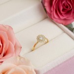 Gullring med zirkonia -BUR594056