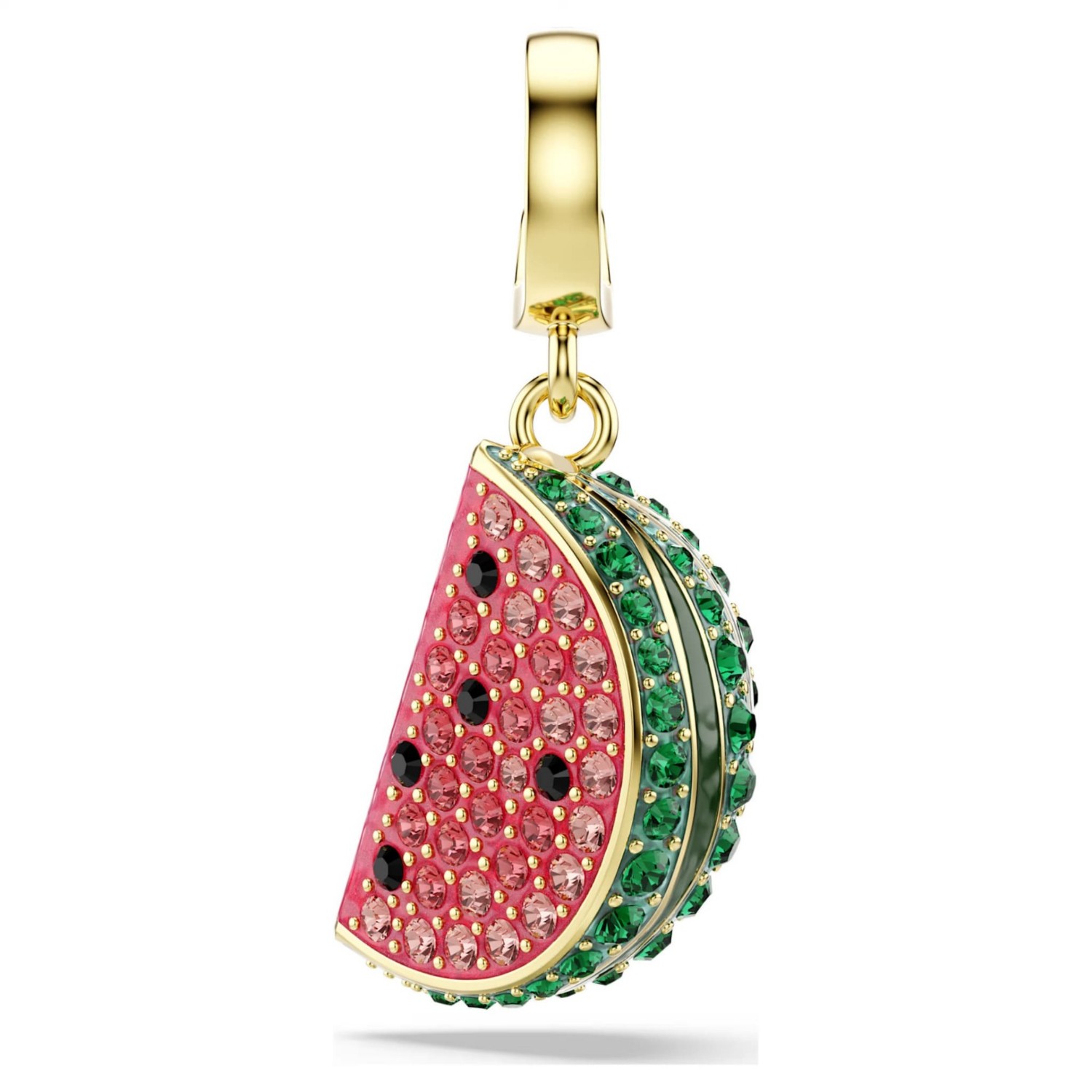 Swarovski smykke Idyllia charm Mixed cuts, Watermelon, Multicolored, Gold-tone plated - 5743134