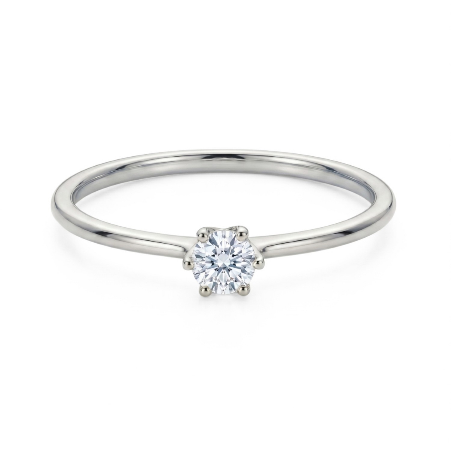 Diamantring forlovelsesring  0,20 ct i 14kt gull. Aida -18016020
