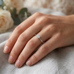 Diamantring forlovelsesring  0,20 ct i 14kt gull. Aida -18016020