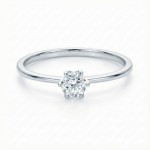 Diamantring forlovelsesring 0,30 ct TW-VS2 i 14kt hvitt gull. Aida - 180160309