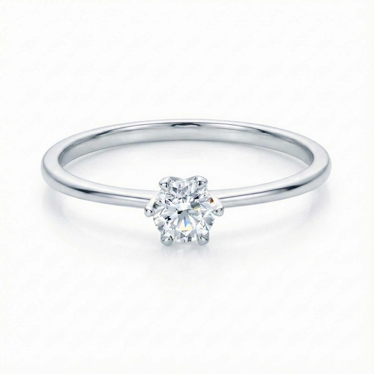 Diamantring forlovelsesring 0,30 ct TW-VS2 i 14kt hvitt gull. Aida - 180160309