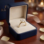 Forlovelsesring med Lab Grown Radiant 1,5 carat River (D)VVS2 i gult gull 14kt - HR0726150rdLG