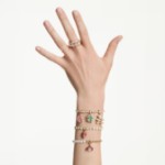 Swarovski smykke Idyllia charm Mixed cuts, Teddy, Gold tone, Gold-tone plated - 5743147