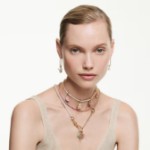 Swarovski smykke Idyllia charm Mixed cuts, Teddy, Purple, Rhodium plated - 5745610