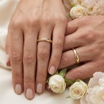 Gifteringer gult gull 14 kt, 2.5 mm & 3 mm. GERSTNER - 31320