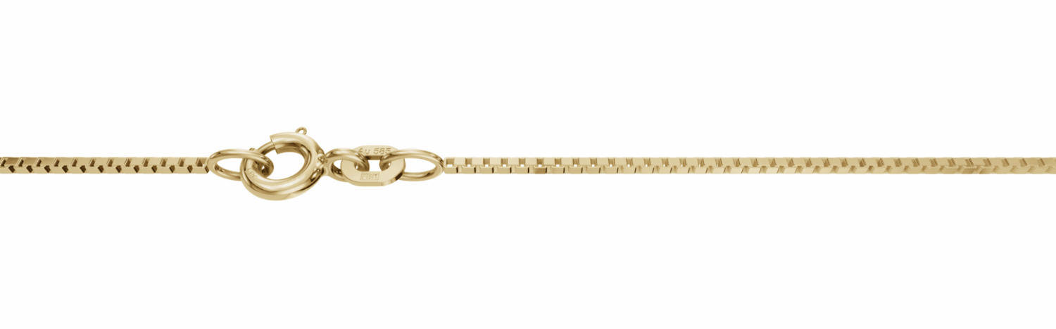 Veneziansk kjede 14kt gult gull, 0.8 mm - FBM0842GG