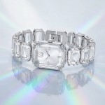 Swarovski klokke Watch Octagon cut bracelet, White, Stainless steel - 5729182