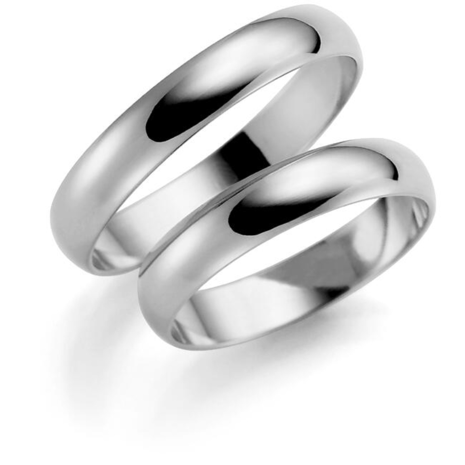 Gifteringer i hvitt gull 14 kt, 4 mm. ESPELAND - SE107HV40